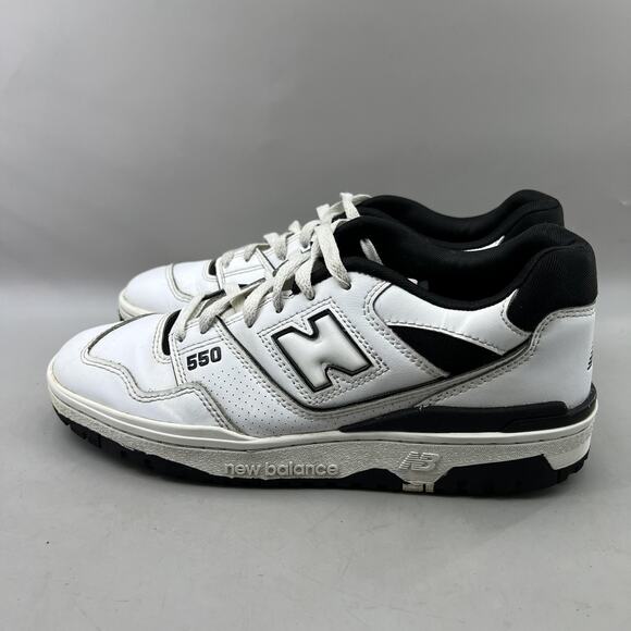 New Balance 550 Oreo Shoes Men Size 8.5 White Black Leather Comfort Low Sneakers main image 4